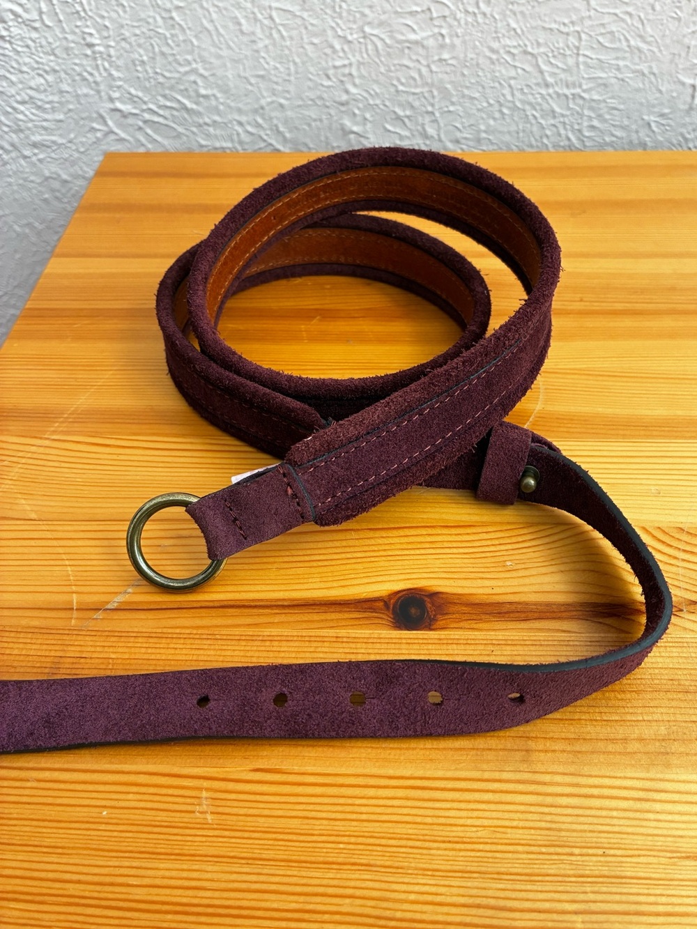 Banana Republic Suede purple Leather WAIST Belt Large